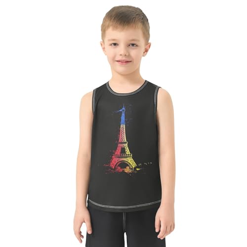 Boys Tank Top Shirts Mexican Style Capybara Sugar Skull Sleeveless T-Shirts Crew Neck for Kids Clothing Children2