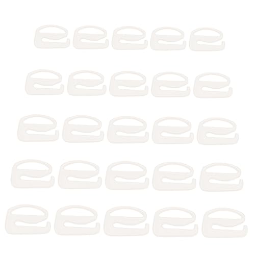 Healeved 1 Set 100pcs Underwear Adjustment Buckle Strap Pads Shoulder Clear Back Bra Thickness Size Hooks Curved Bra Clips for Straps Bra Straps Fasteners for Bras