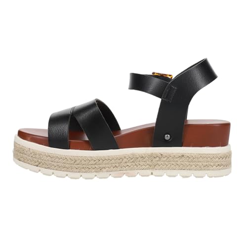 MIA Evana Women's Sandal, 9 B(M) US, Black3