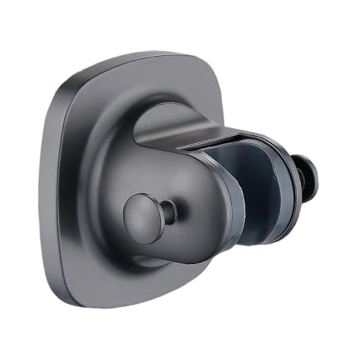 Soporte para cabezal de ducha de plástico ABS fuerte, ajuste de altura de rotación de 360 grados, general para la mayoría de cabezales de ducha de mano adhesivos
