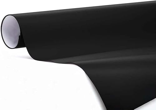 3M - Rollo de vinilo para automóvil (negro satinado, 5 pies x 5 pies) con herramientas