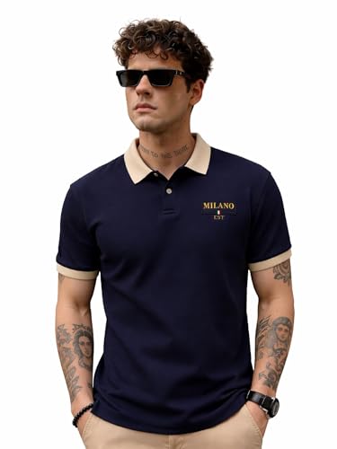 Image of QNIM Polo T Shirt for Men || T Shirt for Man || Collar T Shirt Style Men (Q-131-134)