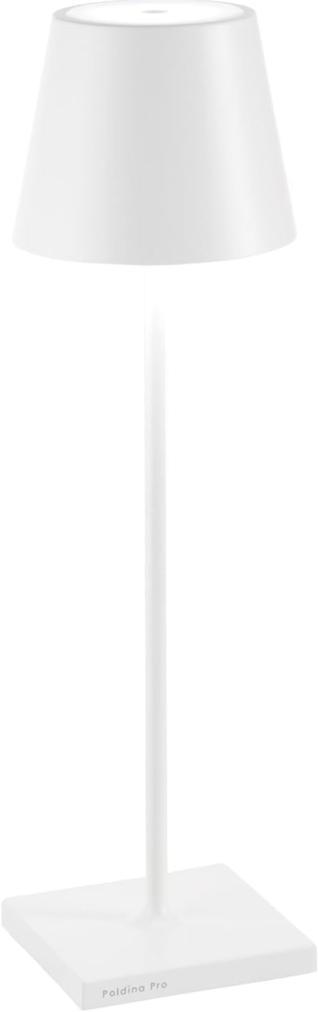 Zafferano, Poldina Pro Lamp, Rechargeable Cordless Table Lamp with Touch Controls, Suitable for Interior and Outdoor Dimmer