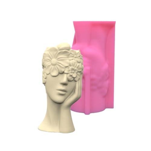 Moule vase résine pot fleur béton silicone accessoires faits main verre fleur - 7