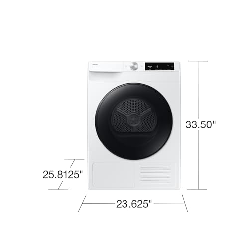 Image of Samsung 4.0 cu. ft. Compact Ventless Heat Pump Dryer with AI Smart Dial, Wi-Fi Connected, Smart Dry Technology, Space Saving Design, White, DV25FG62B0BEA2