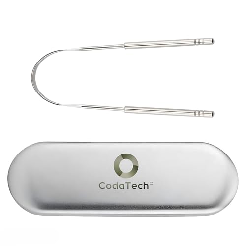 Limpador de Lingua Inox Raspador de Lingua com Estojo Marca: CodaTech