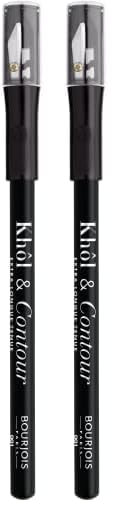 Bourjois Khol & Contour Lápiz de ojos, Tono 1 Noir-issime - 1.2...