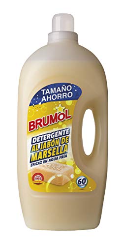 Brumol Detergente Marsella, 60 Lavados - Paquete de 4 x 4000 ml - Total: 16000 ml