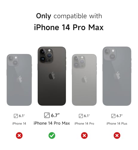 Image of SURITCH for iPhone 14 Pro Max Case with Magnetic Camera Slide Cover and Adjustable Kickstand, Compatible with MagSafe, Shockproof Bumper Case Slim Protective Cover 6.7 Inch, Lake Green