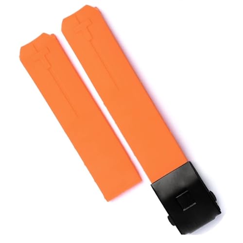 Bracelet caoutchouc 20mm étanche pour montre Tissot T-Touch T013 T047 orange