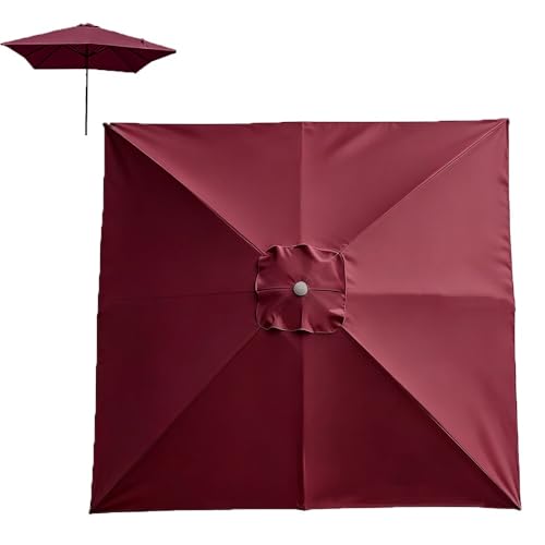 Toile de rechange pour parasol de terrasse 2,5 m et 2,7 m à 8 baleines, couleur écru