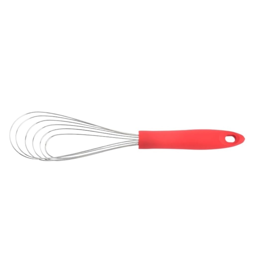 Batidor Varillas Cocina Batidor De Huevos Manual Multiusos De Goma En Forma De Abanico For Cocina Manual Barillas Batir Batidor De Huevo(Rot)