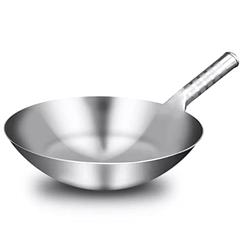 Wok de acero inoxidable con revestimiento antiadherente 32 cm