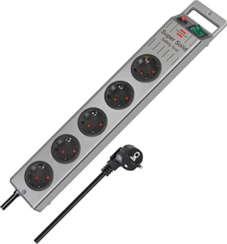 Brennenstuhl Secure-Tec Power Strip with Surge Protection and  