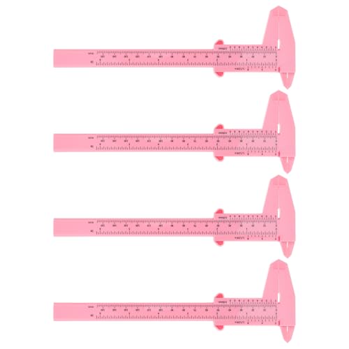 Juego de 4 Calibradores de Plástico 15 cm Portátiles miniatura 1