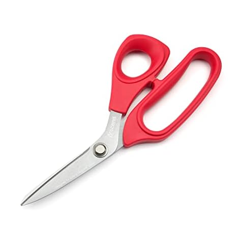Ascend Tools 8 inch Industrial Grade Carbon Steel Shears - Kevlar, Dyneema, Vectran, Spectra, Technora, Nomex, Innegra, Dacron, Fiberglass, Carbon Fiber, Best Shears for Splicing Cover