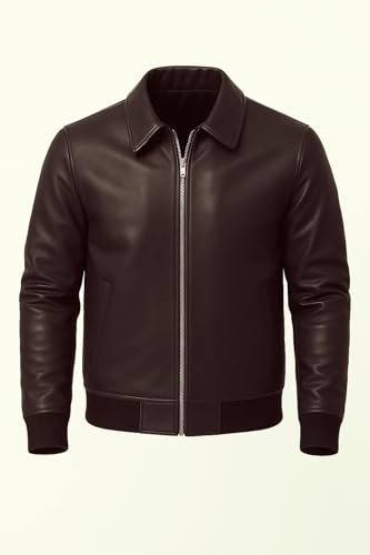 Image of Blaq Ash Men's Black Faux Leather Biker Jacket with Removable Hood, Full-Zip Closure