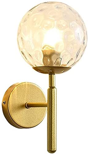 Luces de pared de globo en vidrio martillado WQHPLMD