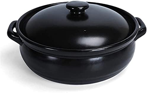 SaryEdge Cazuela de Barro, cazuela de Terracota, cazuela de cerámica, cazuela de Barro - Resistente al frío y Robusta, Almacenamiento de energía, Capacidad de 3000 ml.,-Capacity 3000ML