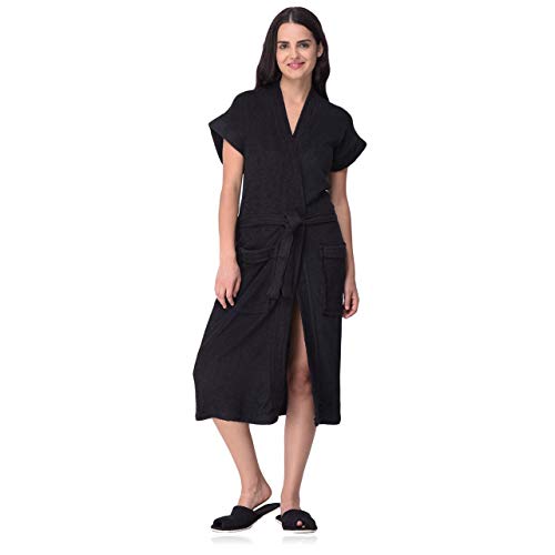 BeautifulGhar Creations WOMENS BATHROBE with SLIPPER Collection 3/4Th