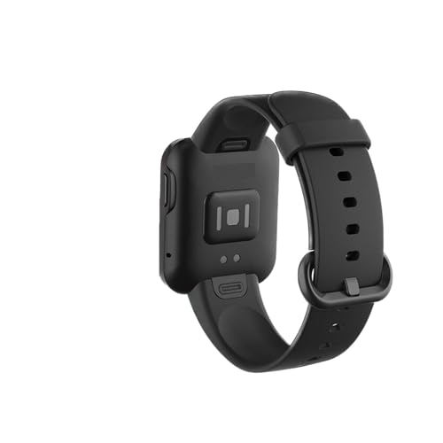 Image of YODI Soft Silicone With Metal Buckal Classic Strap Bands for Redmi Watch 2 Lite /Redmi GPS Smart Watch Only, Comfort and Flexible Straps for Men Women and Kids (BLACK /BLUE)
