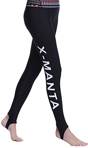 DIVE&SAIL - Pantalón de Buceo Unisex para Mujer, Mujer, QS050, Negro, Medium