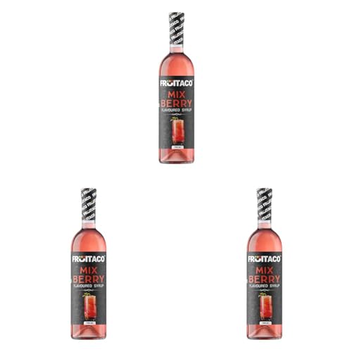 Image of Fruitaco Mix Berry Syrup: Perfect Mixer For Enhancing Mocktails & Cocktails, Drinks, And Mojitos At Parties, Conveniently Packaged In A 750Ml Bottle For All Your Mixing Needs (Pack of 3)