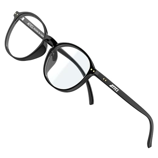 ATTCL Unisex blåljusfilter, glasögon, datorglasögon för att blockera UV-huvudvärk [minskar ögonansträngning], spelglasögon, - svart - Medium