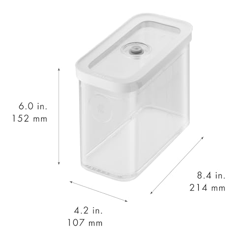 ZWILLING Fresh & Save Cube Boxes, Plastic, Airtight Dry Food Storage Container, Medium Tall Cube, 2M Container, 1.9-qt by ZWILLING - Image 3