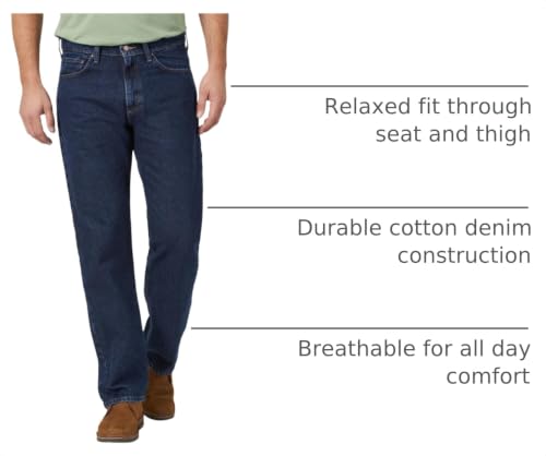Image of Wrangler Authentics Men's Classic 5-Pocket Relaxed Fit Cotton Jean