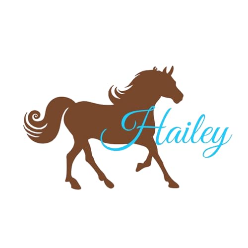 Personalized Horse Wall Decal, Custom Name Horse Vinyl Sticker, Pony Wall Decor, Choose from Several Sizes and Colors