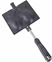 Amazon.co.jp: たいやき器 黒焼付 (たい12×6.5cm) 直火用 黒