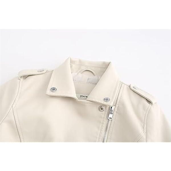 Adhdyuud Herfst Vrouwen Vintage Zwarte Motorfiets Lederen Jassen Casual Zakken Slanke PU Lederen Jas Jas