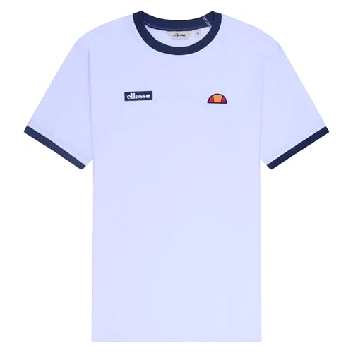 T-shirt Ellesse Ringetto blanc anti déformation en maille douce