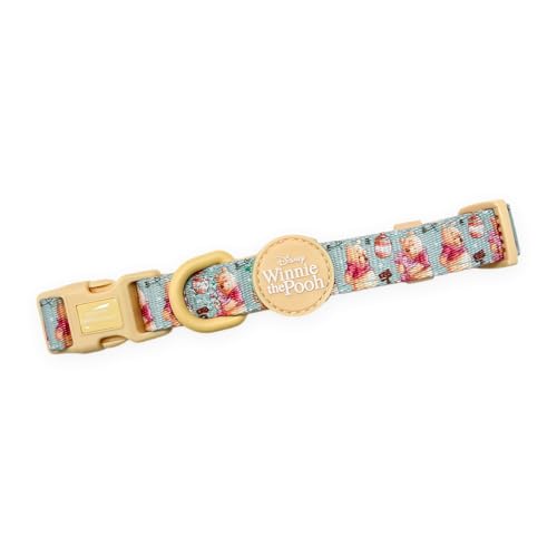 Pawesome Paws Boutique - Collare regolabile con fodera morbida e anello a D di Winnie the Pooh, misura media