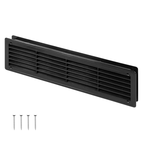 Image of Bathroom Door Air Vent Grille 440mm x 120mm / 18 inch x 5.3 inch Two Sided Ventilation Cover