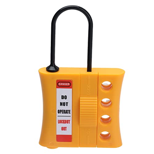 NDNCZDHC Lock Out Kit Automotive, Lockout Tagout Kit Electrical Loto, Group Lockout Hasps, 4 Hole Insulated Padlocks for 36mm Keyholes