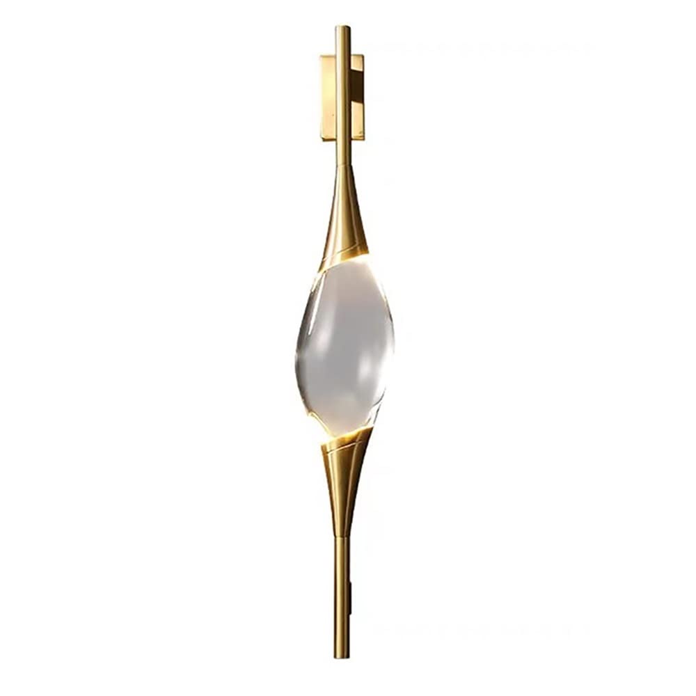 Lumière De Luxe Applique Murale Cristal Appliques Postmoderne en Laiton Applique 7W LED Applique Murale Décor À La Maison Luminaire for Salon Chambre Chevet Intérieur Appliques Murales