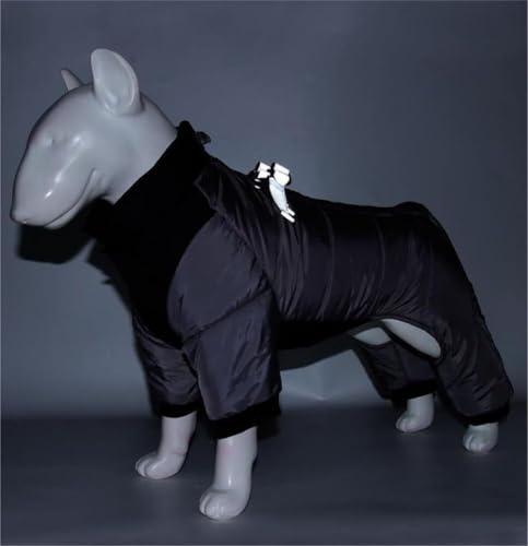 Warmer Hundemantel Wasserdicht Hunde Winterjacke für kleine mittlere Hunde, 4-Beine bedeckt winddichte reflektierende Hundejacke Schneeanzug (S)