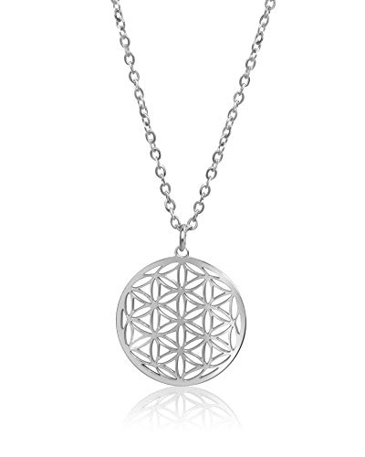 Collier fleur de vie pour femme en argent avec chaîne réglable Nuoli