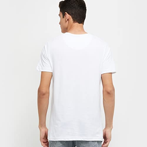 Image of Max Men's Printed Slim Fit Crew Neck T-Shirt