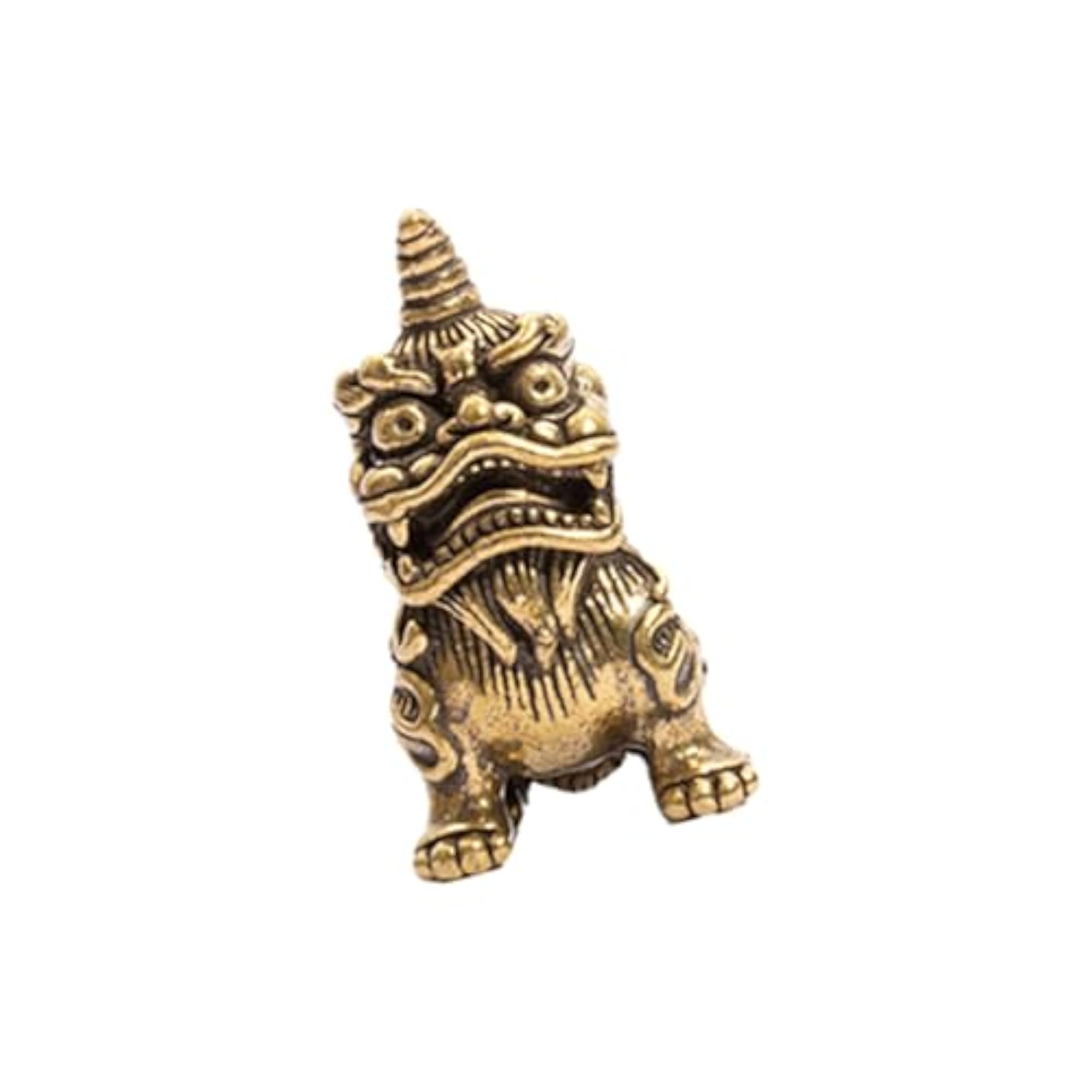 Keychain Pendant Kirin Statue Wealth Gift Figurine