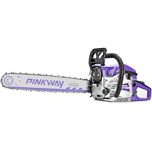63cc Gas Chainsaws 20 Inch Bar Power Chain Saws, Gas Powered Chainsaw 2 Stroke Handed Petrol Gasoline Chain Saw for Cutting Wood Outdoor Garden Farm Home Use with Tool Kit63ACK