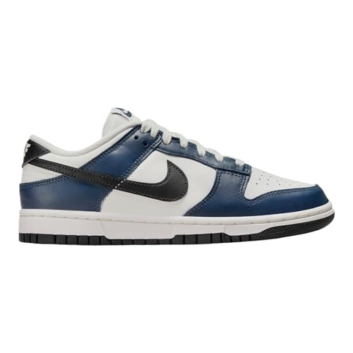 Dunk Low Womens Lifestyle Shoes (Armory Navy/Black/Sail) (HM6192-478, Black/Blue)