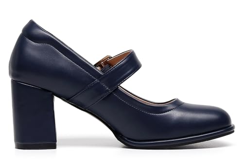 Image of VenusCelia Women's Mary Jane Pump Heeled Shoe