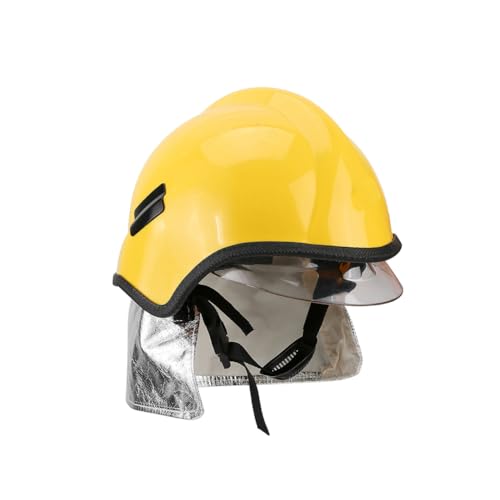 Casco de bombero ignífugo y resistente al calor con bandas reflectantes de seguridad