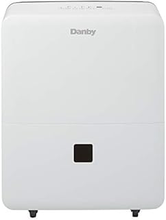 Danby 30 Pint Dehumidifier with Continuous Drain Operation, White DDR030BDWDB
