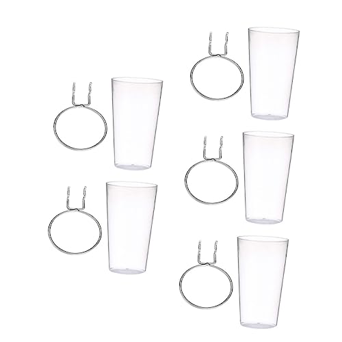 FUNOMOCYA 5 Sets Round Hook Pegboard Cup Holder Pegboard Hooks Kit Peg Board Hooks Kit Pegboard Assortment Pegboard Cup with Hook Home Pegboard Cup Pegboard Wall Organizer Abs Plastic