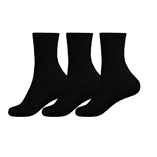 Kit 12 Pares Meia Preta Cano M&eacute;dio Unisex M11-39-44&hellip;