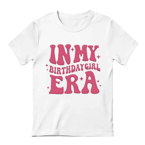 Image of BeWithYou Birthday Girl Shirt in My Birthday Era Shirts Girls Its My Era Cute Graphic Tee Kids Party Outfit